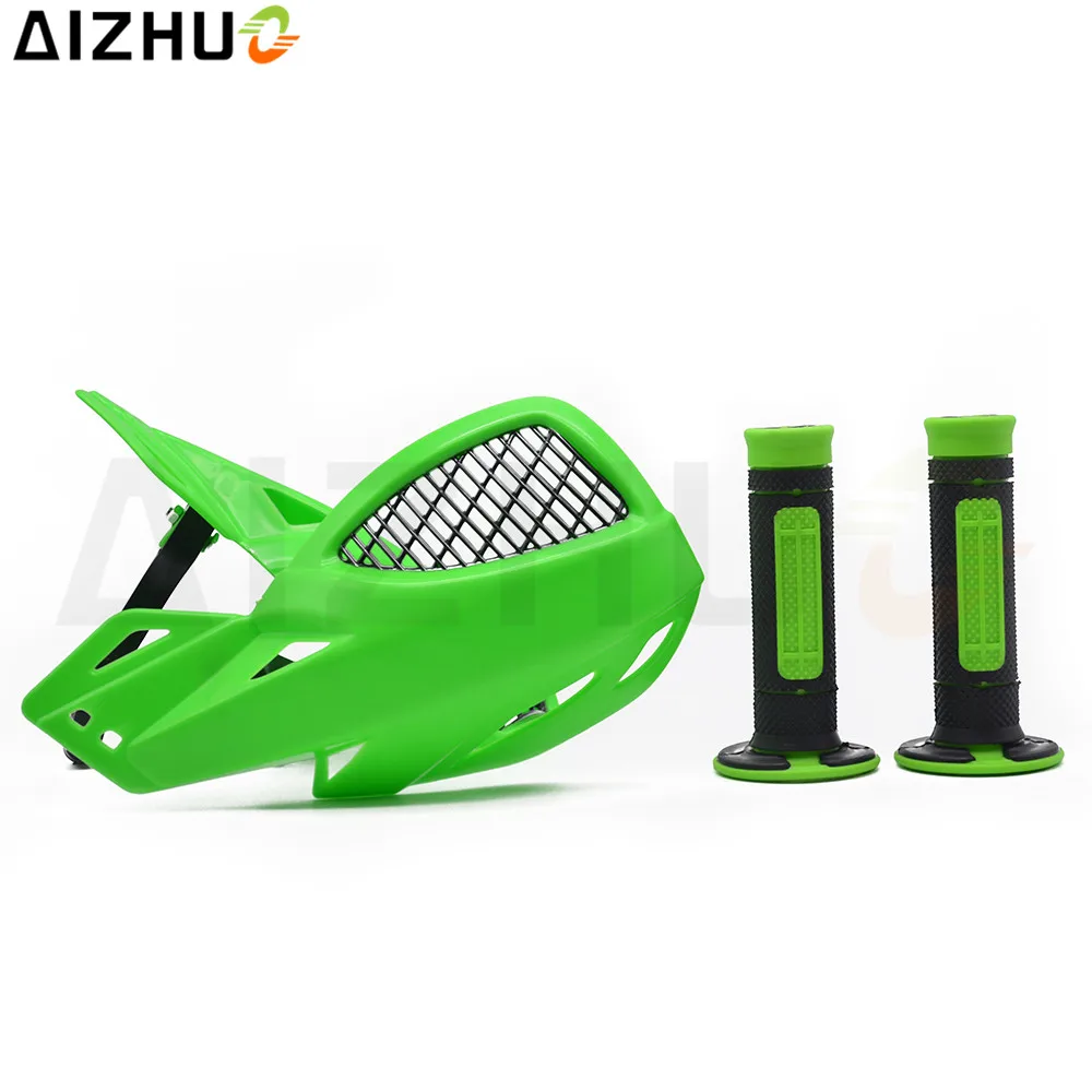 AIZHUO For Kawasaki ER-6N ER-6F Ninja 250 300 ZX-6R ZX-9R 650R Motorcycle Plastic Handguard Hand Guard & Handlegrips Hand Grips