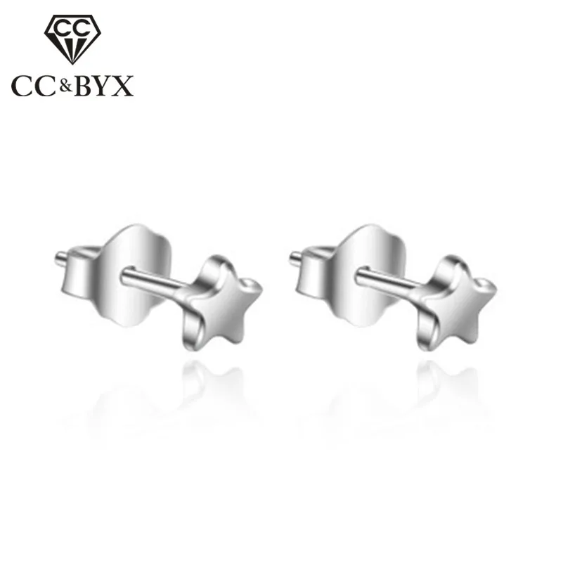 Женские серьги гвоздики из серебра 925 пробы с подвеской|stud earrings|star stud earringsstud earrings
