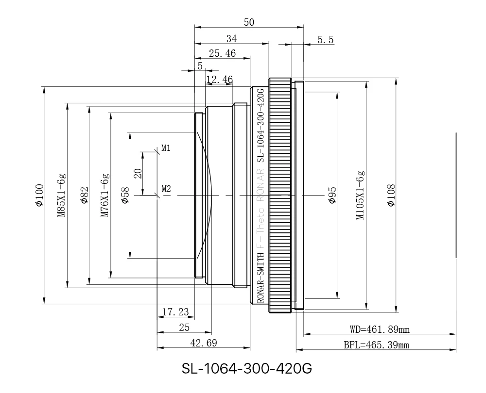 F-theta объектив поле объектив 1064nm 70x70-300x300mm F100-420nm для 1064nm YAG волоконно-оптическая лазерная маркировочная машина запчасти