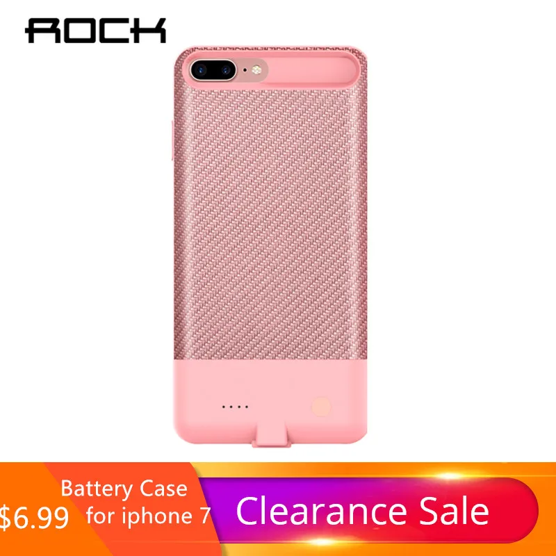 

ROCK 2500mAh Power Bank Charging Case For iPhone 7 Portable External Battery Charger Cases For iPhone7