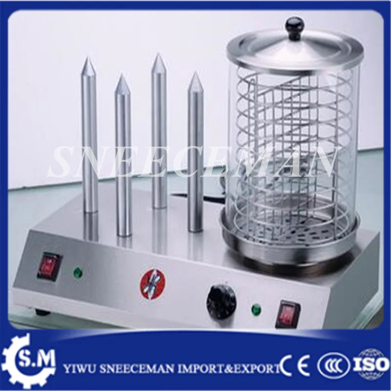 

Commercial use double temperature control hot dog machine stainless steel