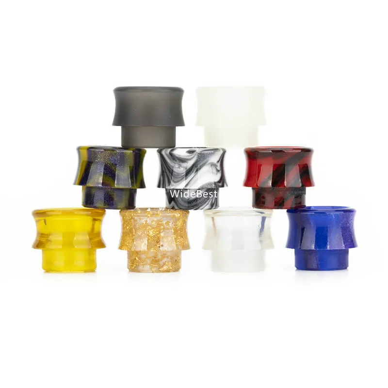 

Wide Bore 16mm Resin Gear Cobra 810 Drip Tip Replacement for Advken Artha V2 RDA/WOTOFO NUDGE RDA/Ehpro Raptor tank