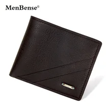 Мужской кошелек bense, мужской кожаный короткий винтажный повседневный мужской умный тонкий кошелек, стандартный держатель, L666-10