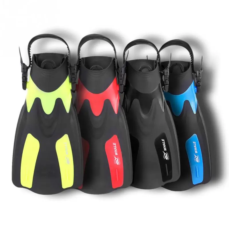 WHALE Swim Fins Adult Short Scuba Snorkeling Shoes Swimming Fins Foot Flipper Diving Flippers