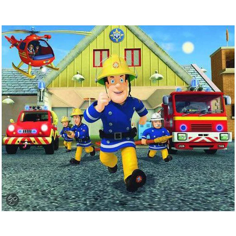 

diy 5d Diamond Mosaic 3d Diamond Painting Cartoon Fireman Cross Stitch Crafts full Square Embroidery Home decoration JS2196