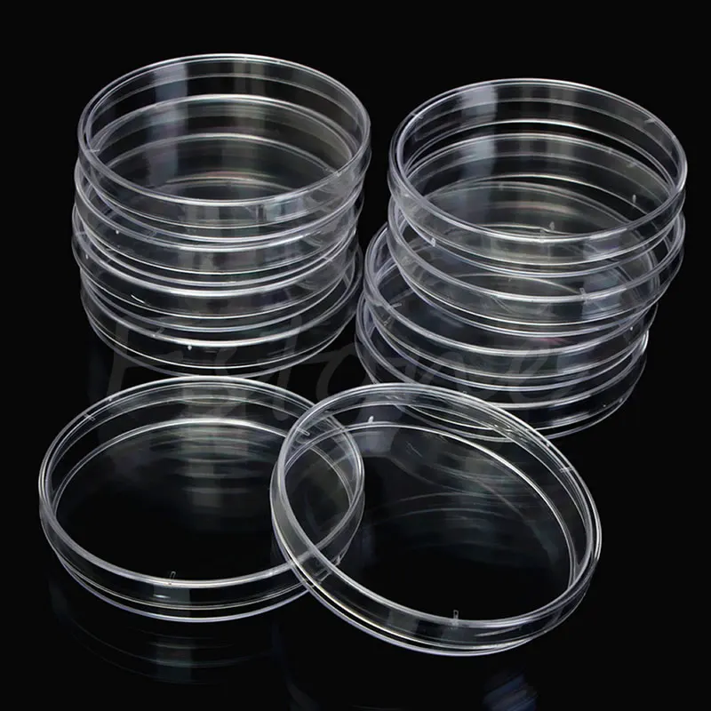 

1 Pack of 90mm x 15mm Sterile Plastic Petri Dishes For Bacteria Yeast LB Plates