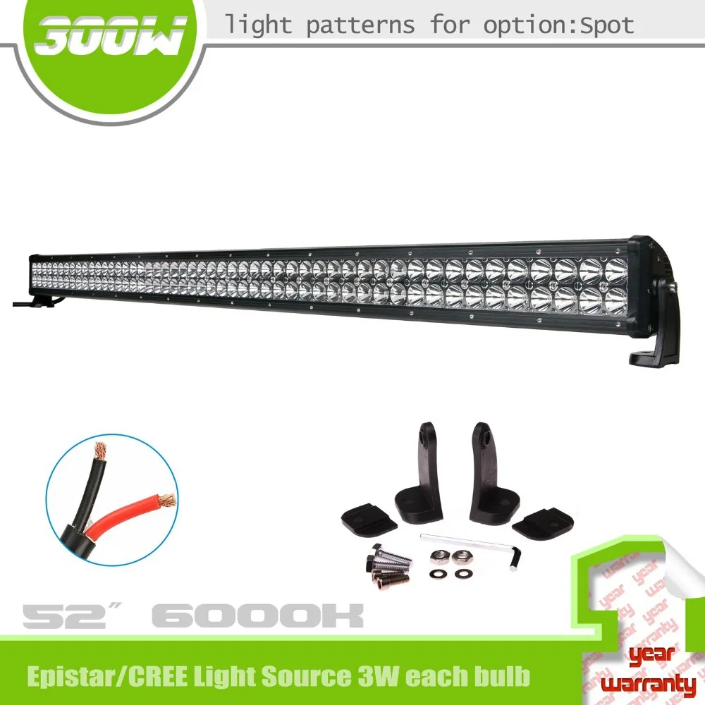SLDX 52 '𧌀 Вт LedLight Бар Пятно 18000lm Двойные Строки для Off Road Jeep ATV Трек Лодка