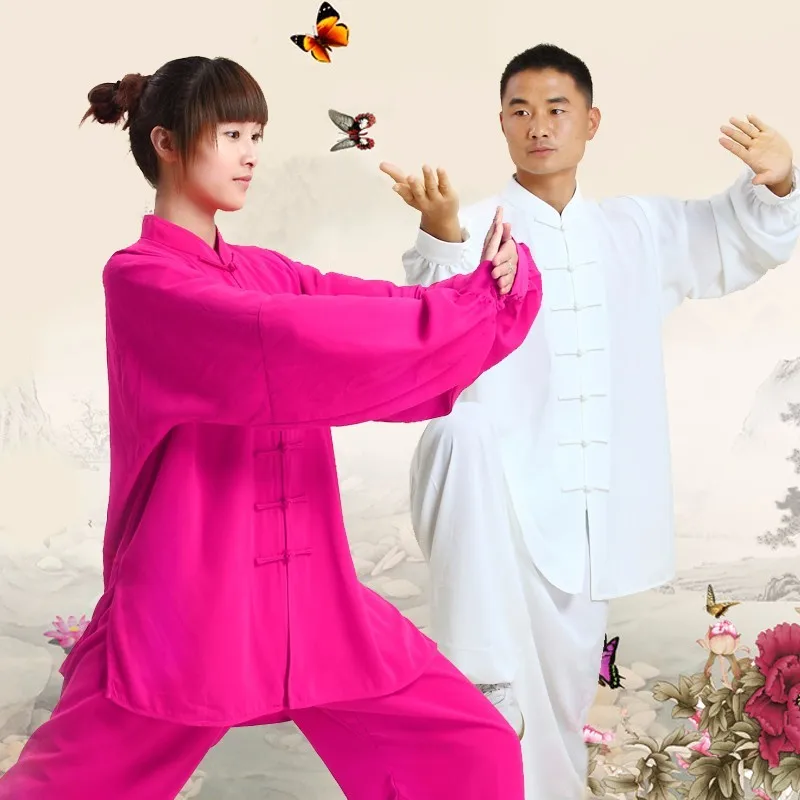 2016 New Chinese Kung Fu Suit Tai Chi Clothing Cotton Silk Martial Art Uniform wushu taiji clothing Taijiquan practice sets