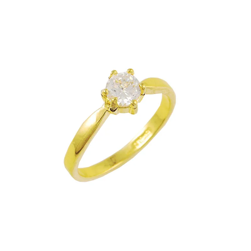 2015 New Romantic 24k Gold Cover Rings Wedding/Engagement Rings Zircon Small Jewelry Tension Settings For Women/Men Round Circle