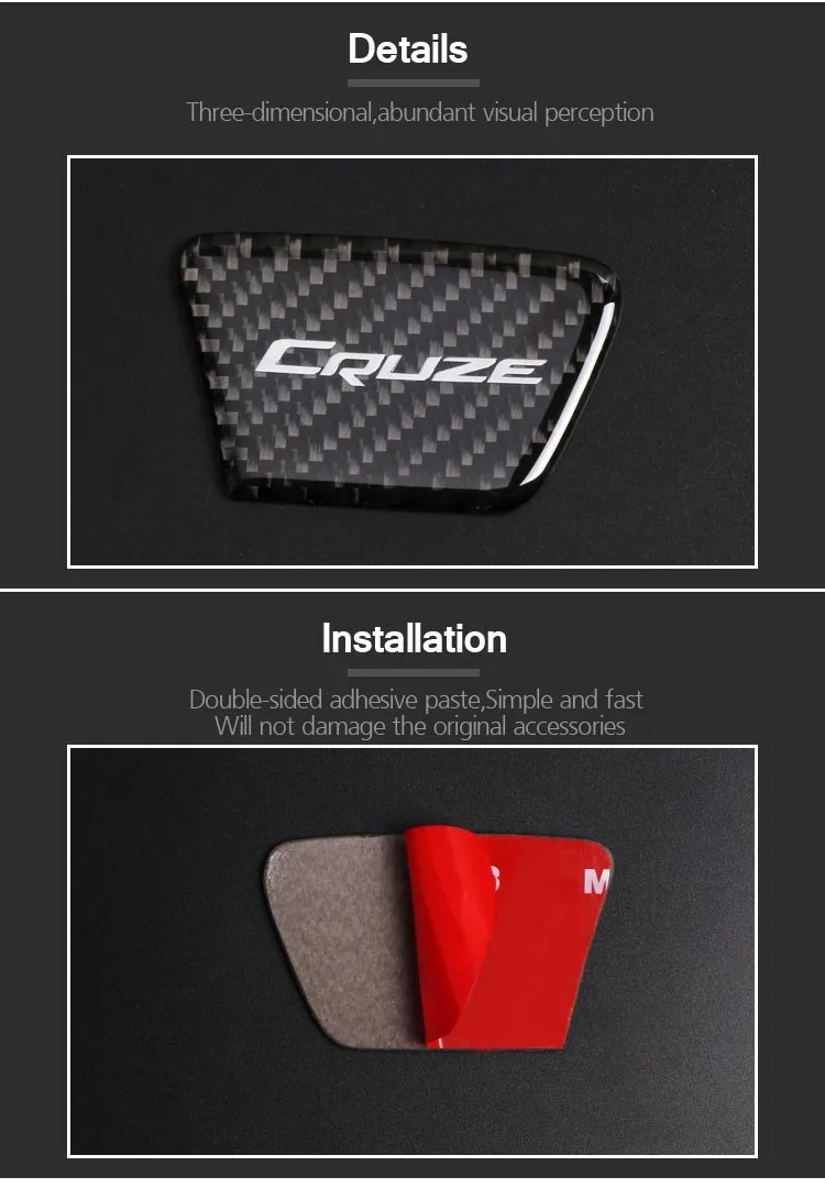 Декоративные Накладки для межкомнатных дверей из углеродного волокна, Декоративные Накладки для Chevrolet Cruze 2009-, для стайлинга автомобилей