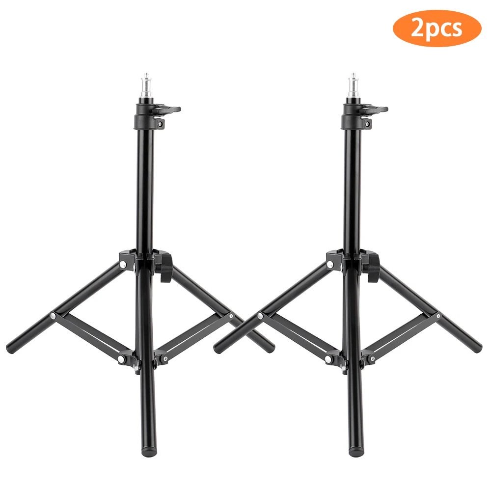 

2pcs 68cm Photography Video Studio Light Tripod Support Stand With 1/4 Screw For Soft box Lamp Holder LED Light Flash Mount