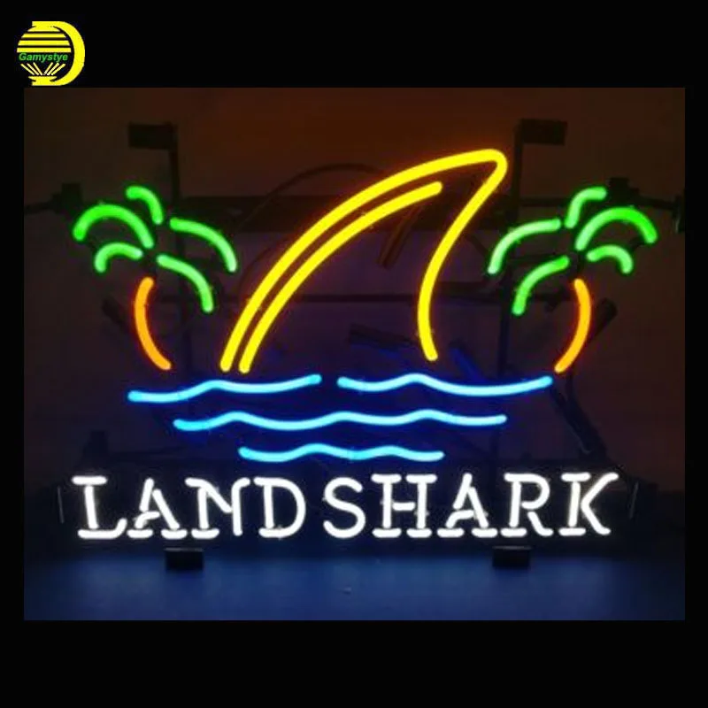 Aliexpress.com : Buy Neon Sign Landshark Lager Beer shark