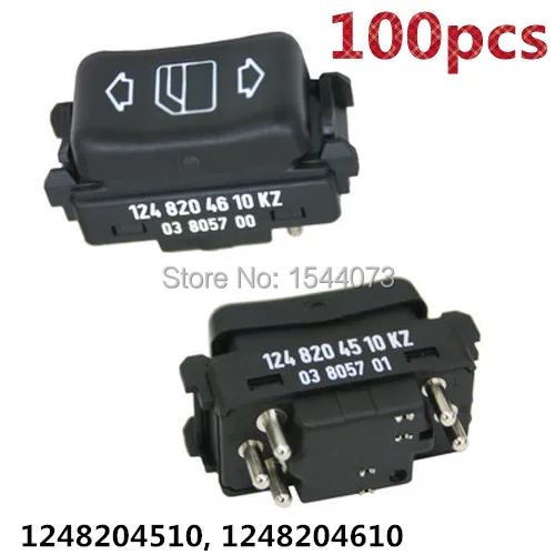 100pcs Electric Master Control Power Window Switch Left & Right For Mercedes Benz W124 W126 W201