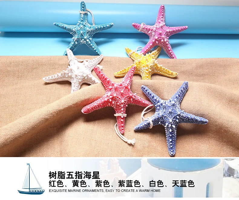 Resin Simulated Starfish Mediterranean Five Fingers Starfish Fish Tank Landscape Photography Projects (3)