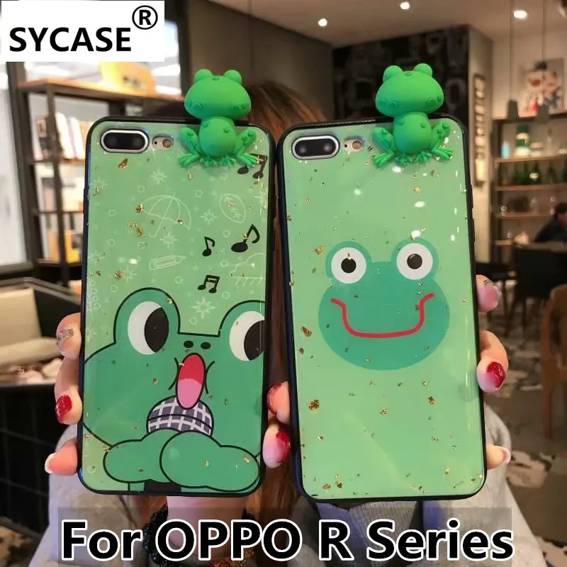 SYCASE Милая мультяшная лягушка Смола Shell для OPPO R9 R9s плюс R11 R11s R15 мечта R15x случае все