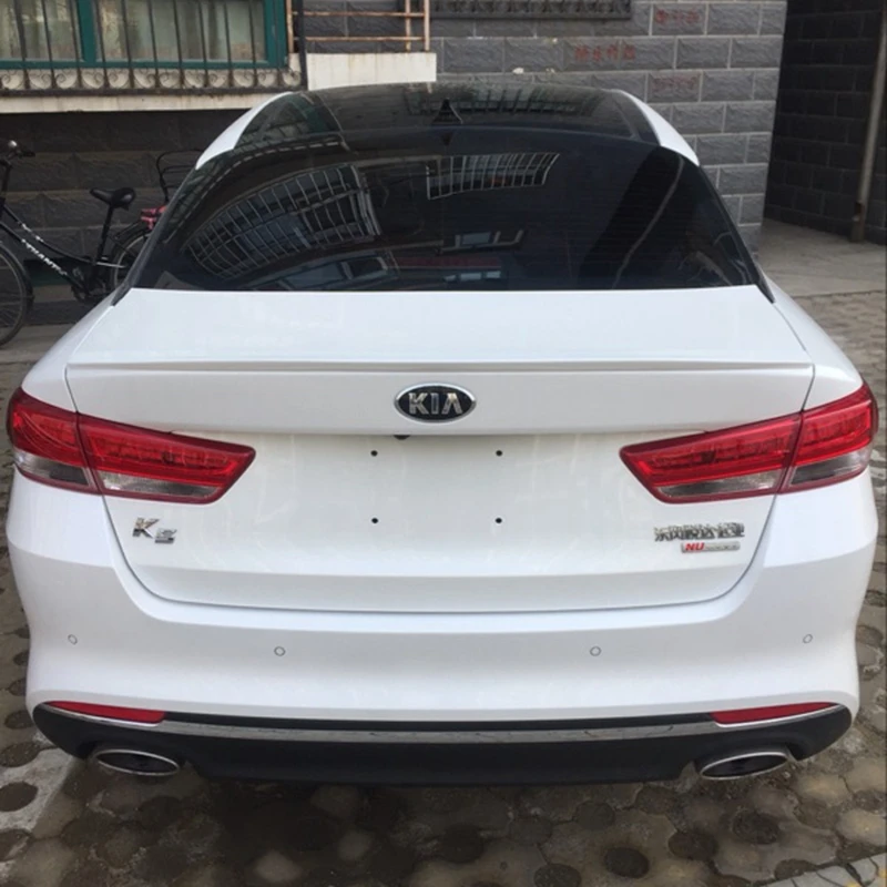

Car Accessories ABS Plastic Material Rear Trunk Lip Boot Wing Unpainted Primer Color Rear Roof Spoiler For Kia K5 Optima 2016