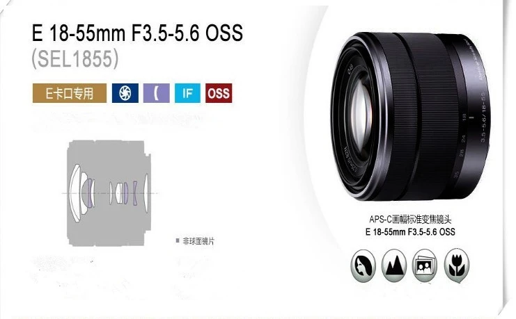 No Box Black E 18 55mm F3 5 5 6 Oss Zoom Lens Sel1855 For Sony Nex 5n 5r 5t A5000 A5100 6000 Miniature Slr Zoom Zoom Box Boxzoom Sony Aliexpress