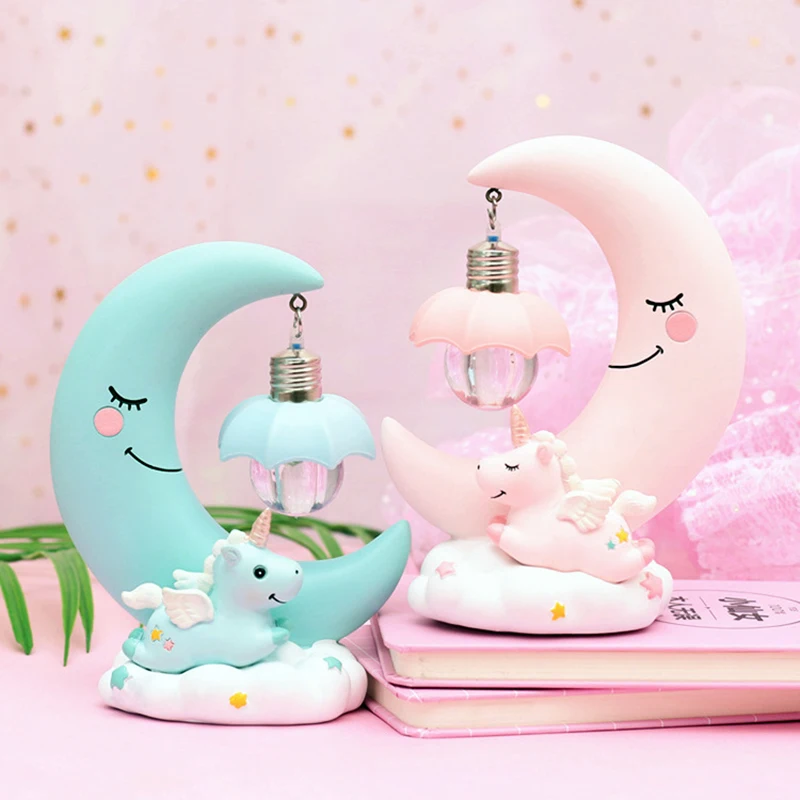 Мультяшные полимерные миниатюрные фигурки единорога игрушки куклы подарок