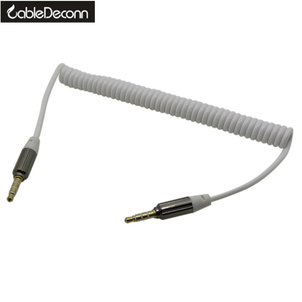 

Deconn 3.5mm Male to Male M/M Jack Audio Stereo Aux Spring Cable 1M for iPod MP3 3FT