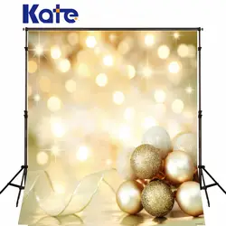 5 * 6.5FT Kate, рождественские декорации фоны для фотосъемки Золотой Halo Новорожденные Рождественские фоны для фотосъемки Fotografia