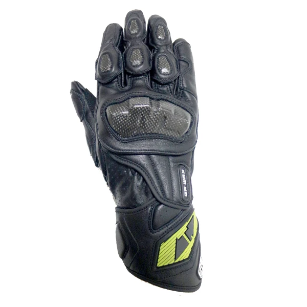 Moto Glove moto rcycle перчатки GP PRO для мужчин из натуральной кожи moto cross Защитное снаряжение Велоспорт Guantes moto Luvas da moto cicleta - Цвет: Черный