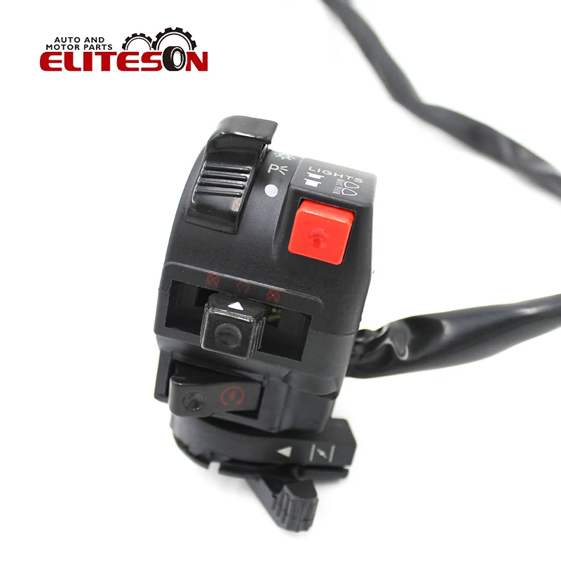 Eliteson 1 PC 5-Funtion 10 Wires Motorcycle Switch 22mm Headlight Flameout Start ATV Quad Button Handlebar Switch Assembly Choke