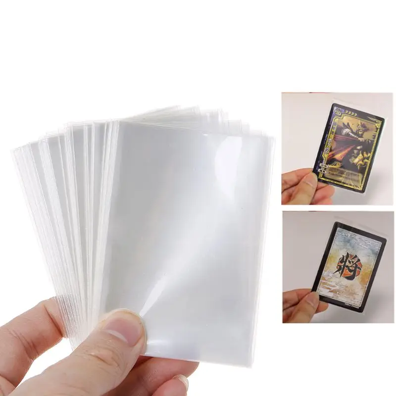 

50pcs Transparent Plastic Card Sleeves Magic Board Game Tarot Three Kingdoms Poker Cards Protector