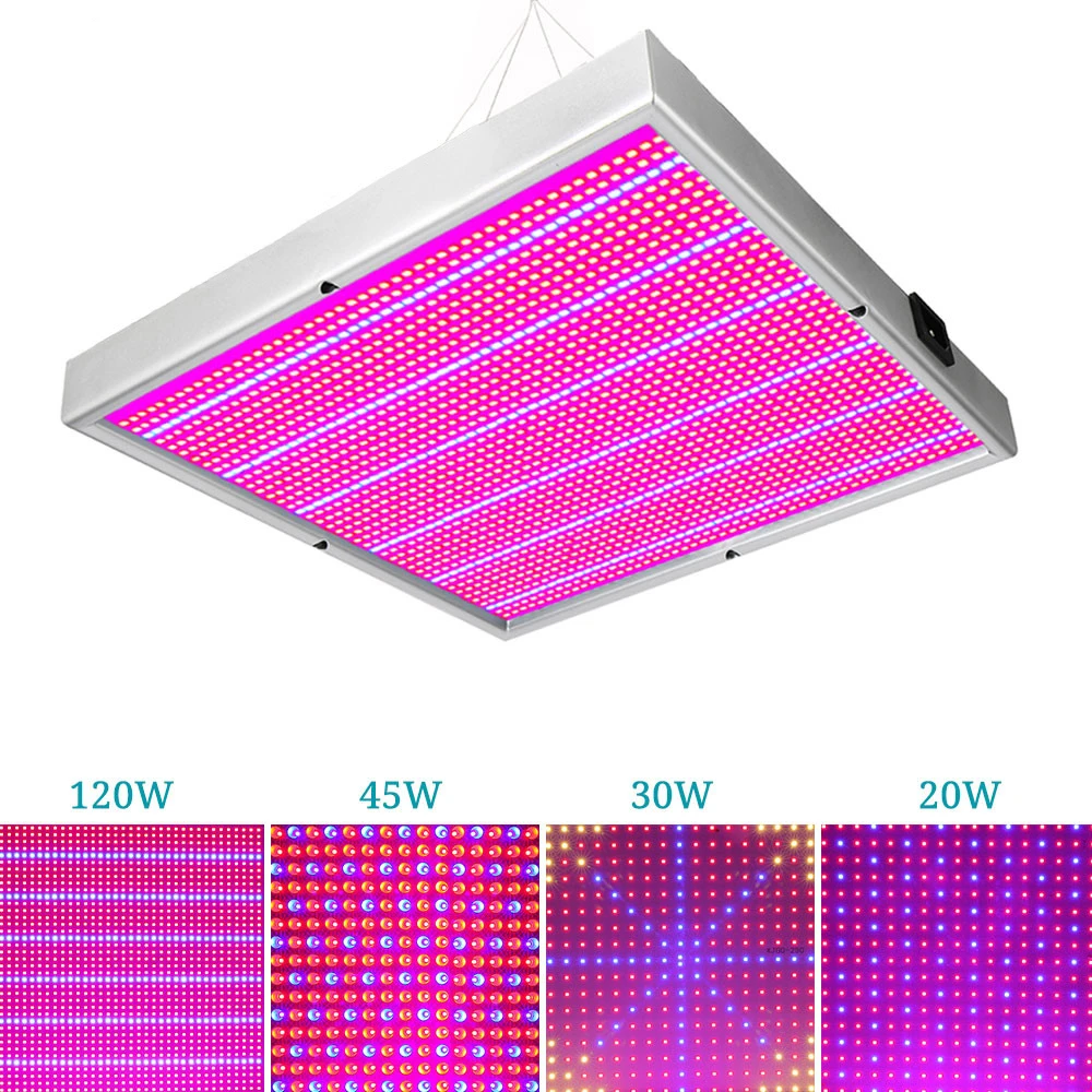 20 Вт/30 Вт/45 Вт/120 Вт/200 Вт Светодиодная панель для выращивания, светильник с полным спектром для комнатных теплиц, растений, цветов, растительных палаток, гидропоники, растительный светильник
