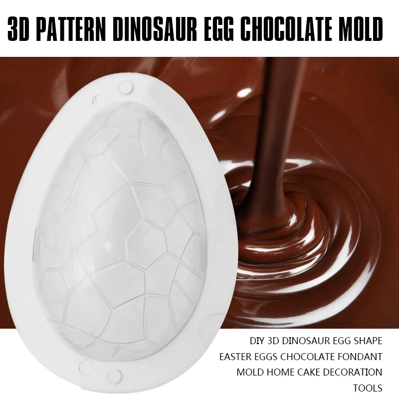 

3D Dinosaur Egg Shape Easter Eggs Chocolate Fondant Mold Wedding Birthday DIY Cake Decorating Baking Tools Cake Decoration Tool