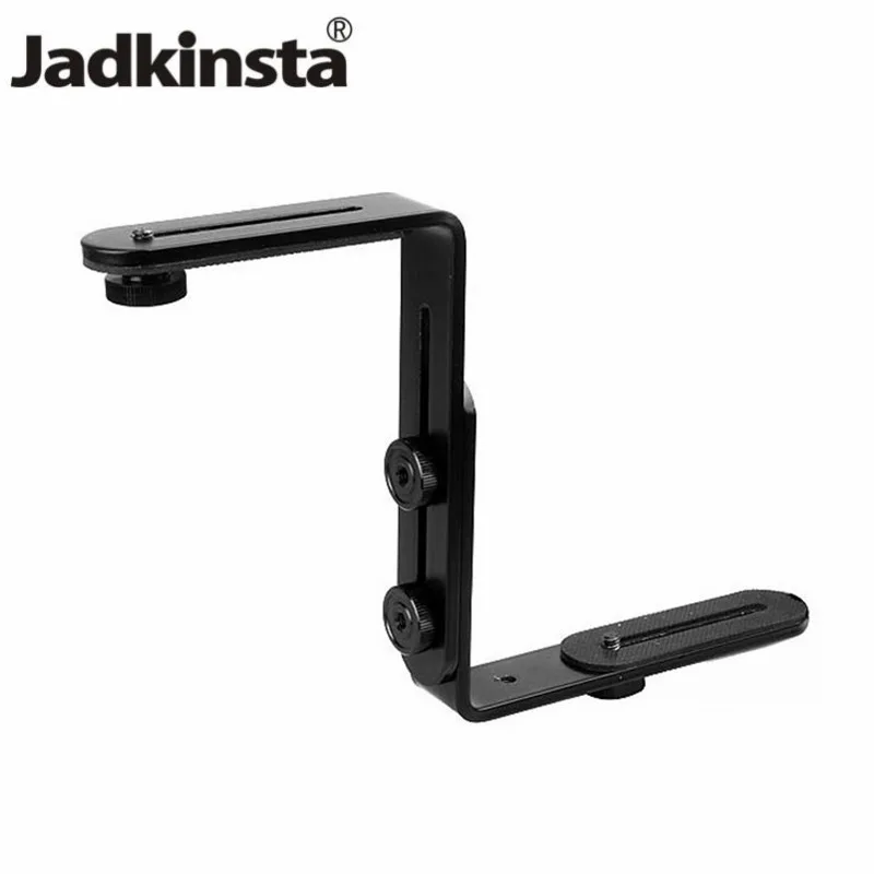 

Jadkinsta New L Type 1/4" Screw Shaped Photography Light Bracket Tripod Camera LED Flash Holder For SLR Camera Double L Bracket