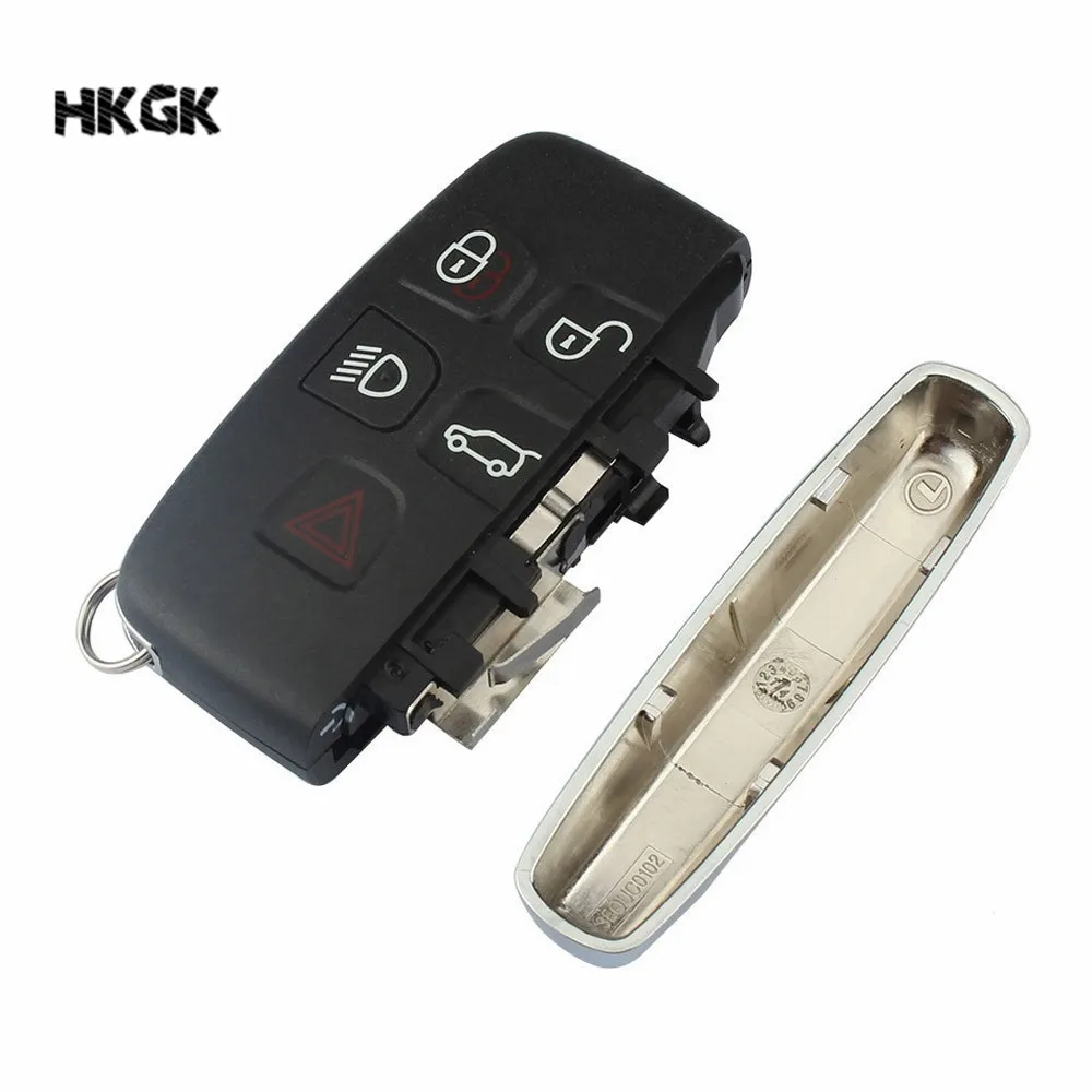 

5PCS/LOT 5 Button Smart Remote Key Shell Case Cover Shell Smart Remote Car Key FOR LAND ROVER LR4 RANGE EVOQUE SPORT