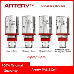 10 шт./20 шт./30 шт. оригинальная артерия PAL II сетка в рулонах 0.6ohm/Обычная 1.2ohm для артерии PAL 2 Pod Комплект артерия PAL 2 сменная катушка