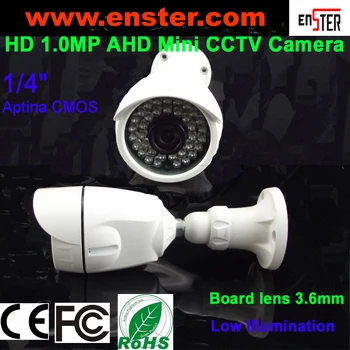 

HD 720P IP66 Waterproof Bullet Board Lens AHD CCTV Camera 1.0 MP 1/4" Aptina CMOS IR-CUT,Low Illumination Free Shipping