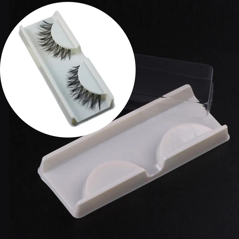 

1 Pc New Mini Travel False Eyelashes Storage Box Container Organizer Case with Clear Lid