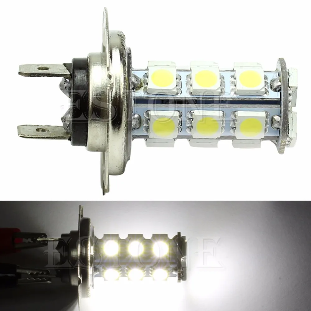 

HNGCHOIGE H7 5050 18-SMD LED Pure White Car vehicle Bulbs Fog Driving Daytime Light Lamp-m30