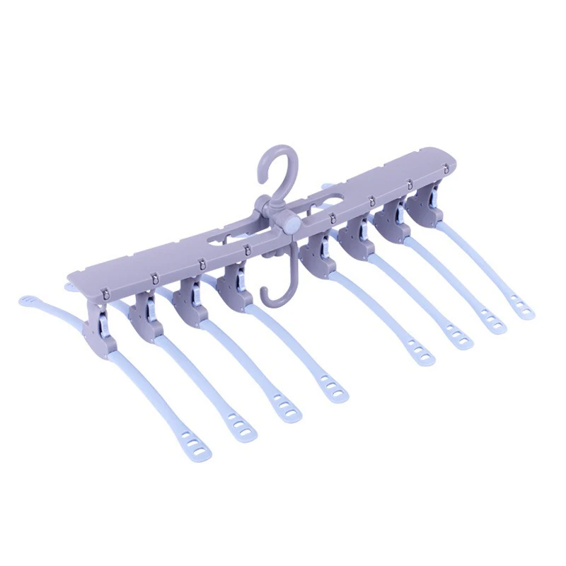

Multifunctional Magic Smart Hanger Storage Foldable Artifact Clothes Rack Household Drying Rack Clothing Multi-layer Folding 017