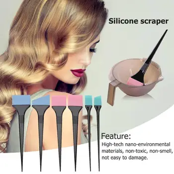 

6pcs Professional Hair Dyeing Brushes Spatula Coloring Comb Kit Barber Styling Salon Barber Tools Hair Accessories