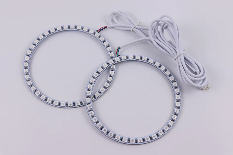 Новейшие многоцветные фары RGB светодиодный angel eyes Halo Ring Eye DRL RF пульт дистанционного управления для Subaru LEGACY 2009- Аксессуары