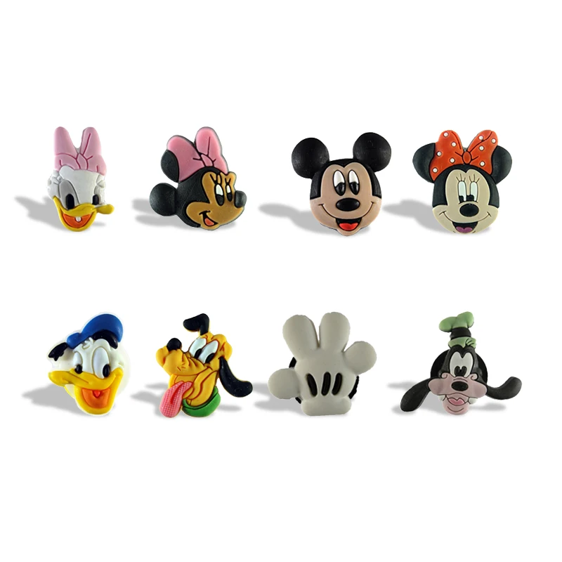 

8Pcs/Set Mickey Minnie Donald Duck PVC Cartoon Refrigerator/Fridge Magnets DIY Blackboard Magnets Kids Favor Party Gifts