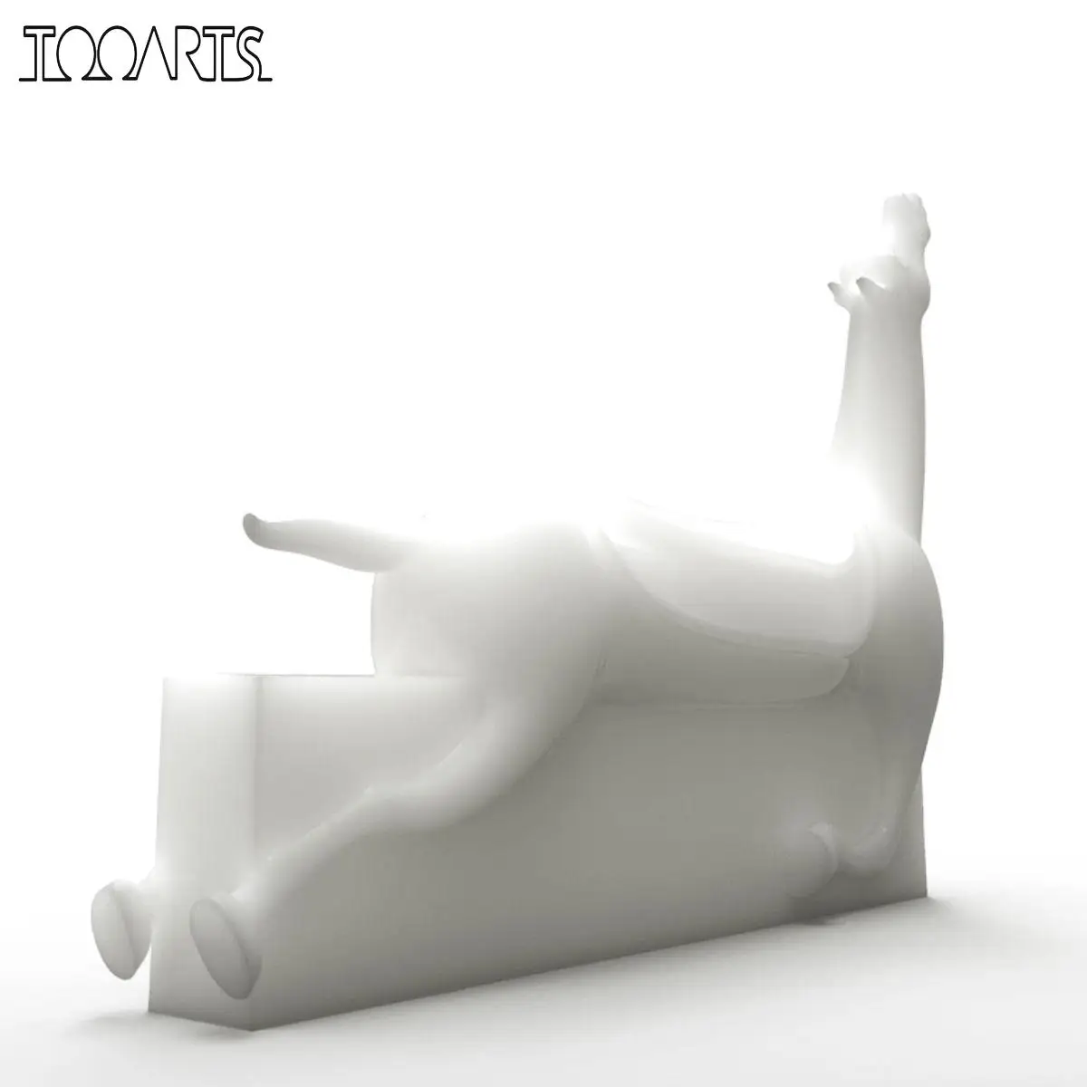 

Tooarts Tomfeel Rearing Horse 3D Printed Abstract Figurine Instrument Figurine Craft Gift For Home Decoration