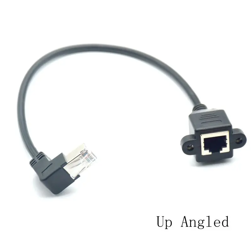 3 м 5 1 фут 30 см вверх вниз правый левый Угловой 90 градусов 8P8C FTP STP UTP Cat5 RJ45 с винтом