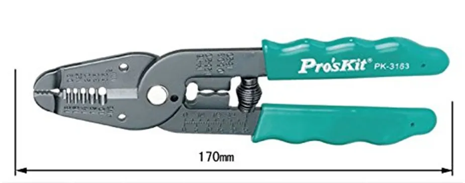 Бесплатная доставка pro'skit 8pk-3163 7 в 1 инструмент для AWG 30 28 26 24 22 Обжимные Щипцы