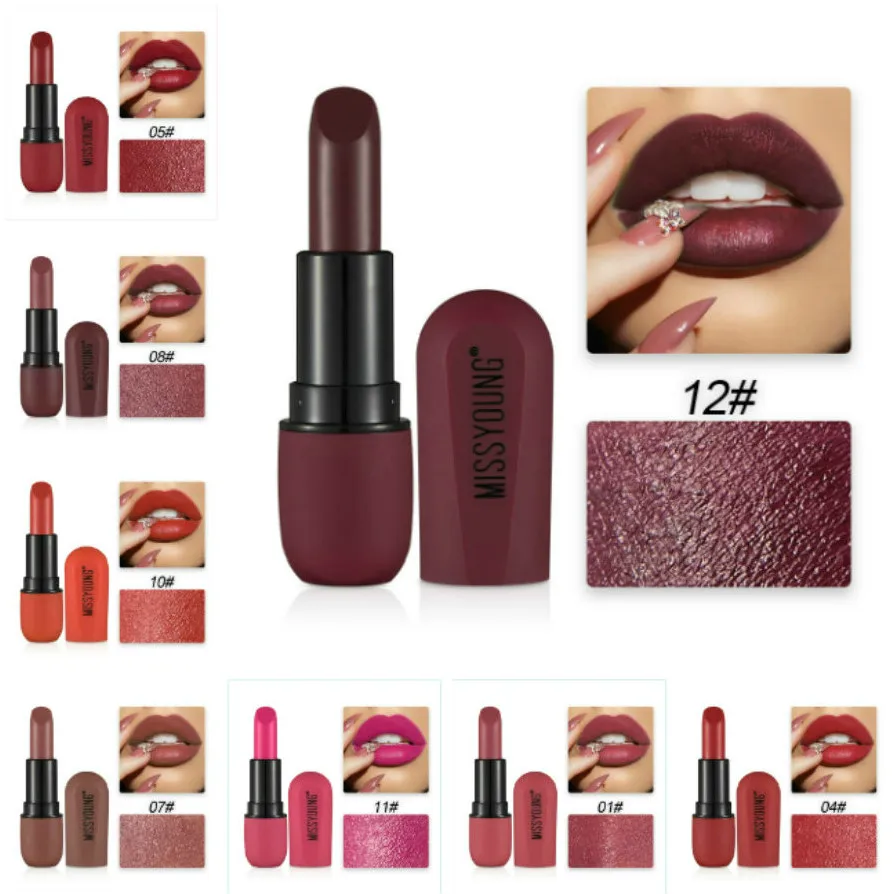 

1Pcs Sexy Women 12 Colors Moisture Lip Balm Natural Lipbalm Color Lipstick Long Lasting Nourish Protect Lips Care Makeup