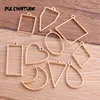 10pcs/Lot 7 Color Geometric Figure Charm Hollow Glue Blank Pendant Tray Bezel Charms DIY Handmade Bezel Mold ► Photo 2/6