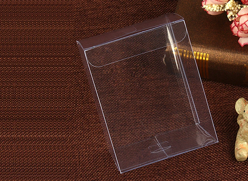 200pcs 3x3x6 Jewelry Gift Box Clear Boxes Plastic Box Transparent Storage Pvc Box Packaging Display Pvc Boxen For Wed/christmas