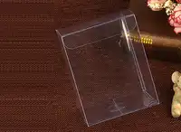 200ピース3 × 3 × 6ジュエリーギフトボックスクリアボックスプラスチックボックス透明収納pvcボックス包装表示pvcツゲ用結婚/クリスマス