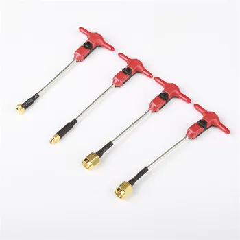

5.8G T Type Receiver Antenna 3dbi 5600-6000mHZ SMA/RP-SMA MMCX Connector Antennas For FPV Racing Drone Transmitter