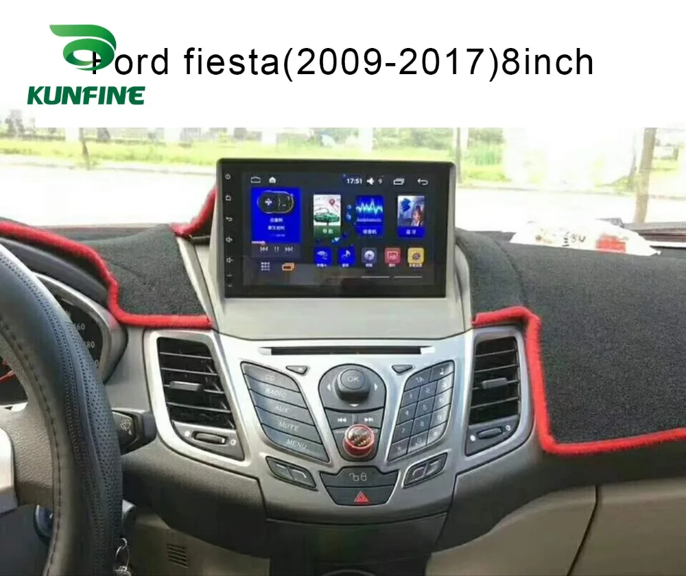 Excellent Octa Core Android 8.1 4GB RAM 64G ROM Car DVD GPS Navigation Player Deckless Car Stereo For Ford Fiesta 2013-2018 Radio 1