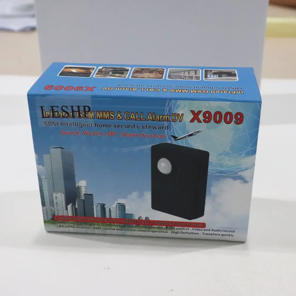 Инфракрасный, GSM MMS & звонок Сигнализация для GSM850 GSM900 DCS1800 PCS1900 Quad Band Сенсор с Камера микрофон трекер x9009