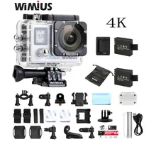 Wimius 2.0 LTPS+0.66 Status screen Wifi 4K Action Camera Full HD 1080P 60fp Mini Video Sport Helmet Camara Go Waterproof 40M Pro